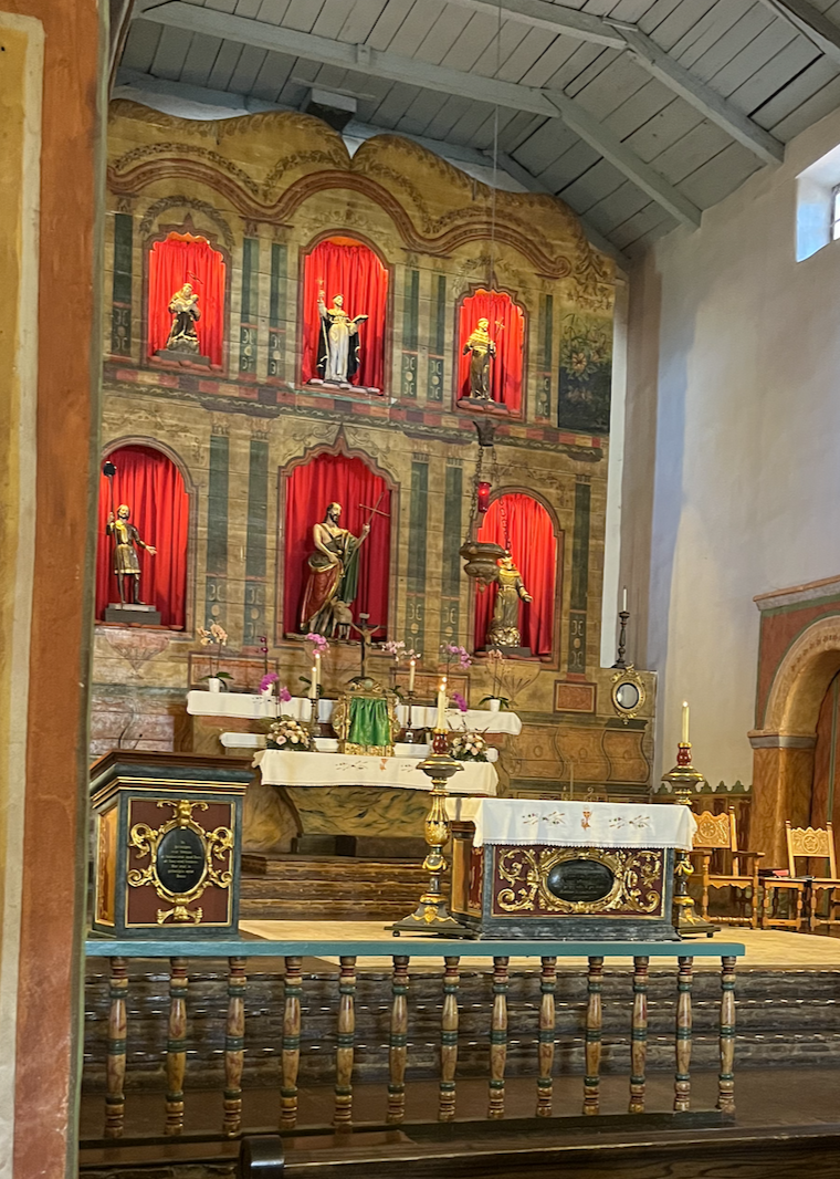 Altar at Mission San Juan Bautista